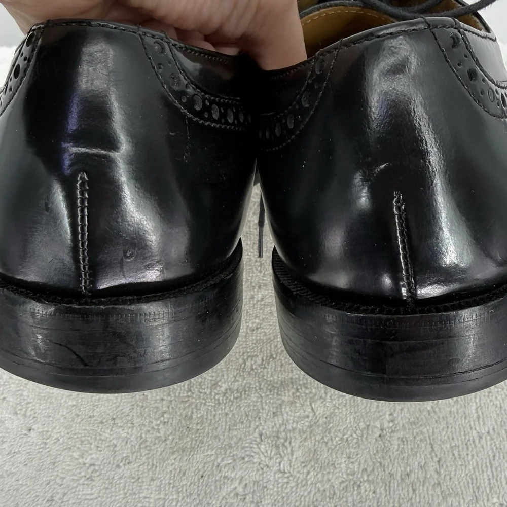 Cole Haan Oxford Wingtip Brogue Dress Shoes Mens 9D Black Leather C07941